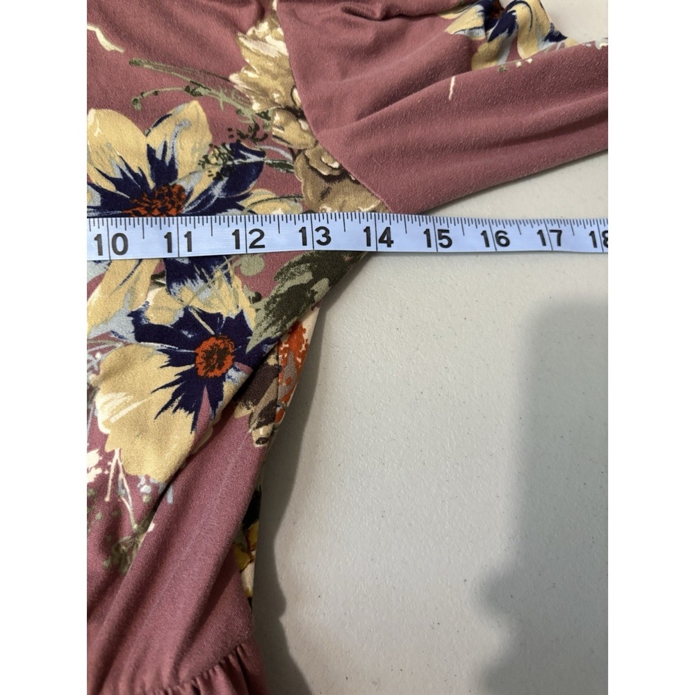 Reborn J Soft Jersey Knit Floral Maxi Dress S Lavender Flowers - Picture 5 of 8